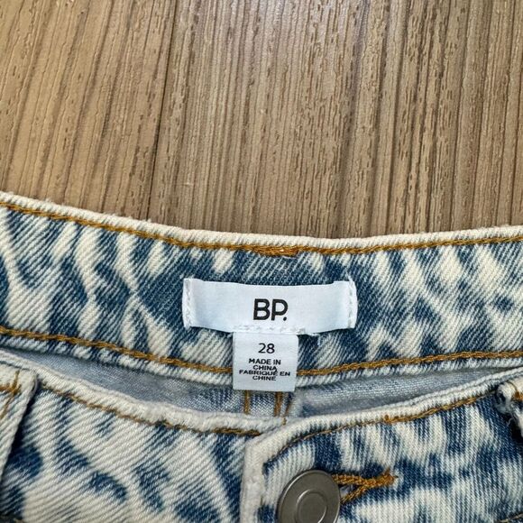 NWT BP 'Be Responsible' Jeans Womens Acid Wash High Rise Mom Straight Leg 28 Y2K - Picture 7 of 11